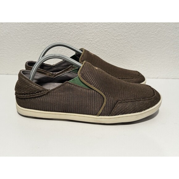 OLUKAI Mens Nohea Mesh Slip On Shoe Sz 9 Gray Convertible Boat Loafer Sneaker main image 5